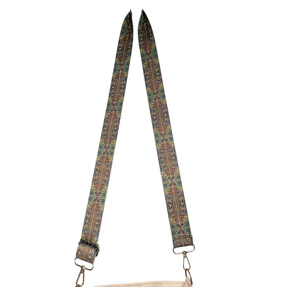 Retro Pattern Vegan Leather Crossbody Bag - Picture 5 of 6